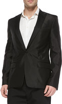 Thumbnail for your product : Versace Satin Evening Jacket, Black