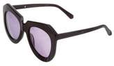 Thumbnail for your product : Karen Walker One Worship Round Sunglasses