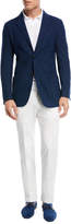 Thumbnail for your product : Ermenegildo Zegna Cotton Twill Flat-Front Trousers