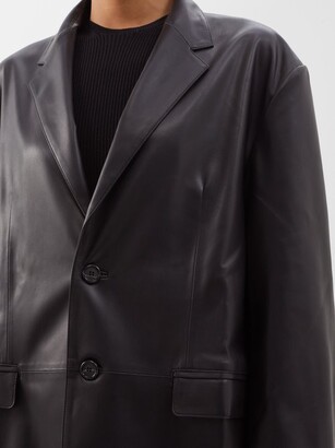 【The Frankie Shop】 Olympia fauxレザーブレザー Olympia Blazer - Black – The Frankie Shop