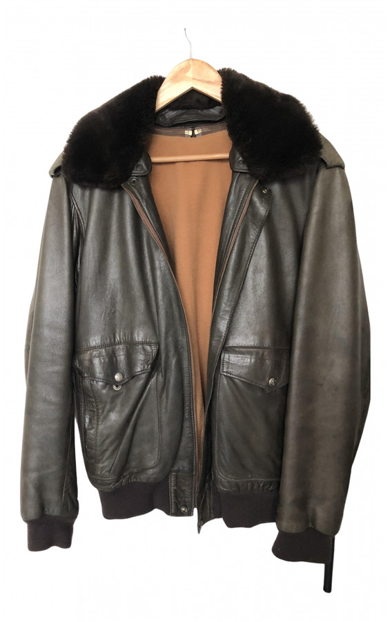 Mac Douglas Brown Leather Jackets - ShopStyle