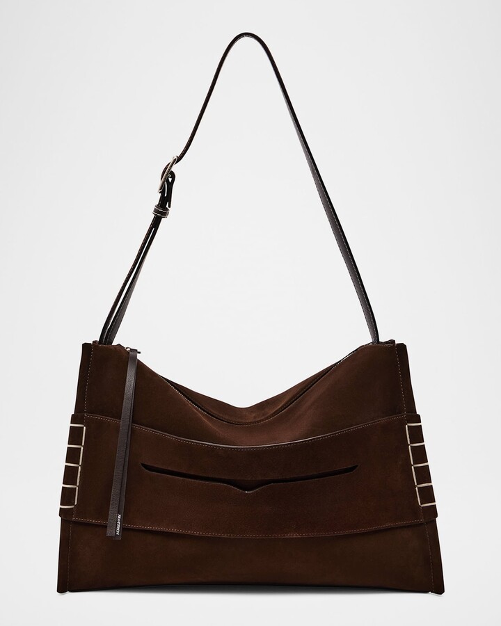 J.W.Anderson Calfskin Suede Loafer Messenger Bag