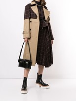Thumbnail for your product : Sacai Plaid Panel Trench Coat