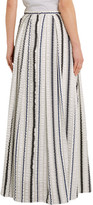 Thumbnail for your product : Peter Pilotto Latmos Ruched Satin And Chiffon Maxi Skirt