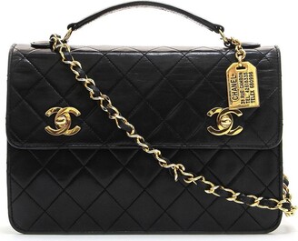 Chanel Vintage Diamond Cc Camera Bag Quilted Leather Medium Auction