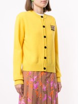 Thumbnail for your product : Markus Lupfer Leopard Patch Button-Up Cardigan