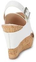 Thumbnail for your product : Saks Fifth Avenue Tumbled Faux Leather Wedge Sandals