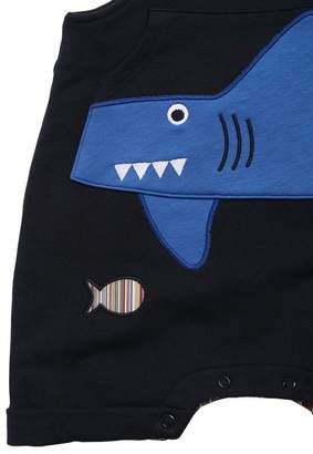 Paul Smith Junior Shark Cotton Fleece Jumpsuit & T-shirt