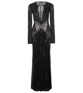 Thumbnail for your product : Roberto Cavalli Beaded fine-knit gown