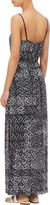 Thumbnail for your product : Barneys New York Abstract-Print Maxi Dress-Black