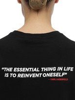 Thumbnail for your product : Karl Lagerfeld Paris Printed Cotton Jersey T-shirt