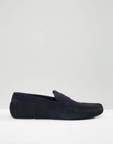 Thumbnail for your product : Red Tape Driving Shoes In Navy Suede