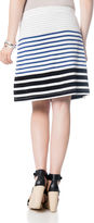 Thumbnail for your product : A Pea in the Pod Under Belly Striped Maternity Skirt