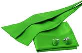Thumbnail for your product : Epoint Lawn Green Silk Bow Tie for shirt for marriage Hanky Cufflinks Set With Box Lawn Green
