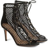 Thumbnail for your product : Gianvito Rossi Helena leather-trimmed ankle boots