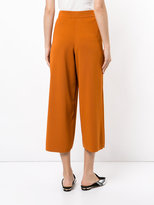 Thumbnail for your product : ESTNATION wide leg cropped trousers