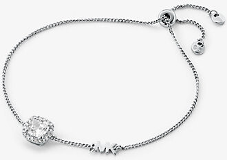 Michael Kors Precious Metal-Plated Sterling Silver Pavé Slider