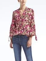 Thumbnail for your product : Banana Republic Dillon-Fit Floral Poet-Sleeve Shirt