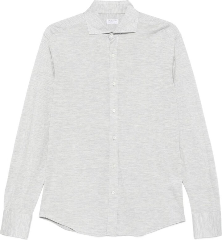 Brunello Cucinelli Silk And Cotton Blend Shirt