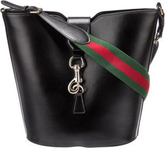 Gucci Shoulder Bag Black Leather Silver-Tone Hardware Single Adjustable Shoulder Strap Canvas Lining & Single Interior Pocket Clasp Closure at Front Unfortunately, due to restrictions, this item may not be eligible for shipping in all areas.