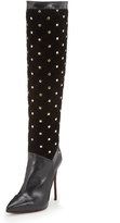 Thumbnail for your product : Cesare Paciotti Tall Combo Stud Pointed-Toe Boot