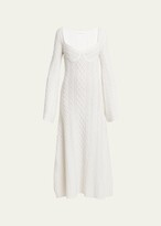 Thumbnail for your product : Chloé Cable Knit Wool Cashmere Maxi Dress