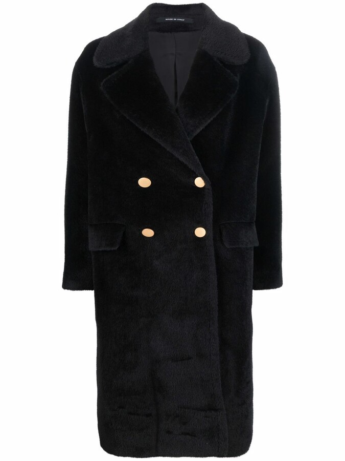 Tagliatore Wool Coats in Black Womens Coats Tagliatore Coats 