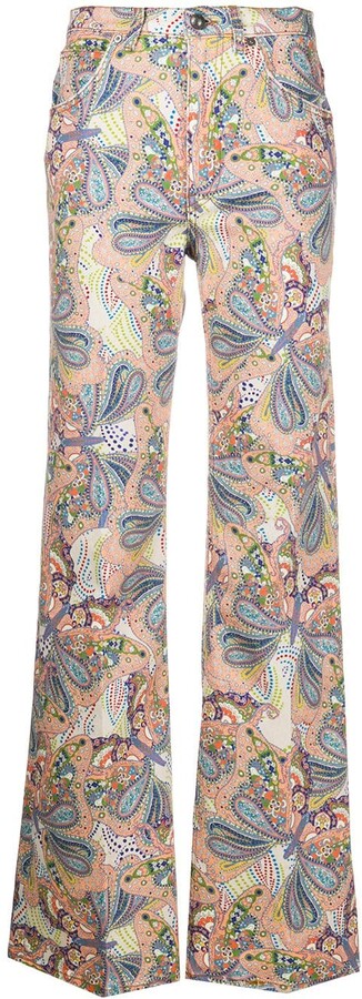 flared jeans print