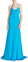 Thumbnail for your product : Halston Lauren Jersey Halter Gown