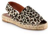 Thumbnail for your product : Stella McCartney Leopard Print Canvas Slingback Espadrille Flats