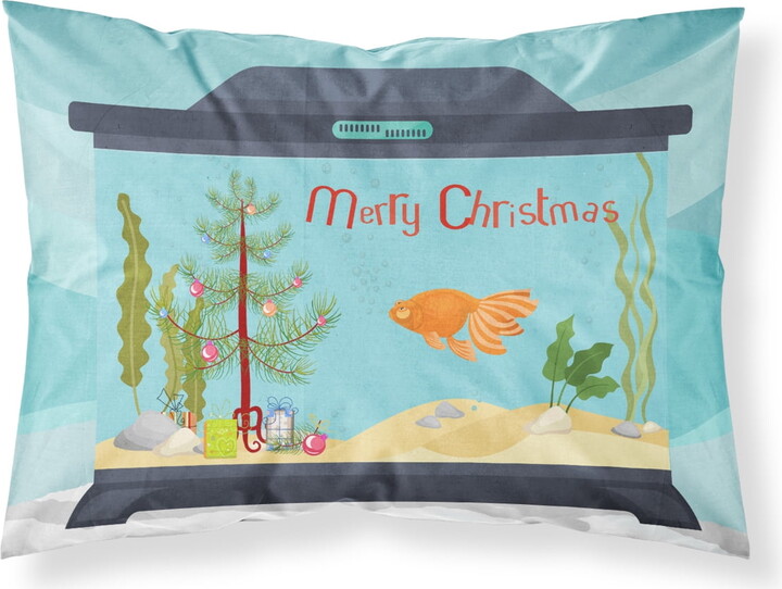 Celestial Eye Goldfish Merry Christmas Fabric Standard Pillowcase CK4510PILLOWCASE