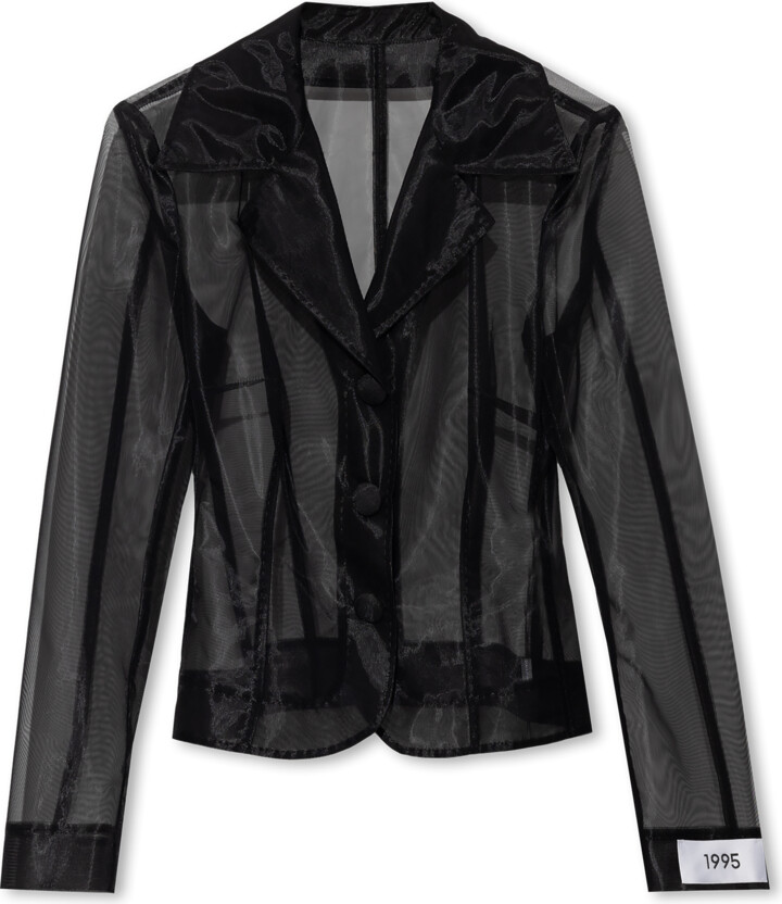 Dolce & Gabbana Sheer Blazer Black ShopStyle