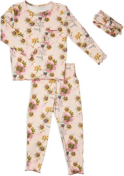 Everly Grey Charlie Fitted Long Sleeve 3-Piece Pajamas