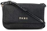 Thumbnail for your product : DKNY logo plaque cross body bag