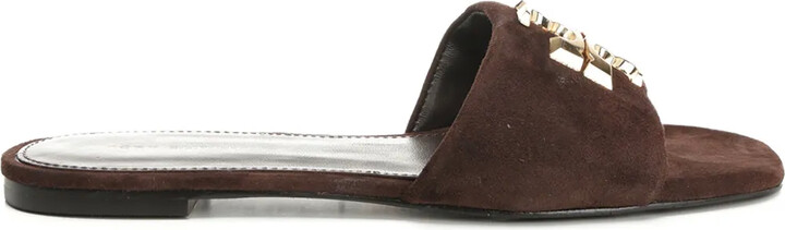 Tory Burch Suede Flat Sandals