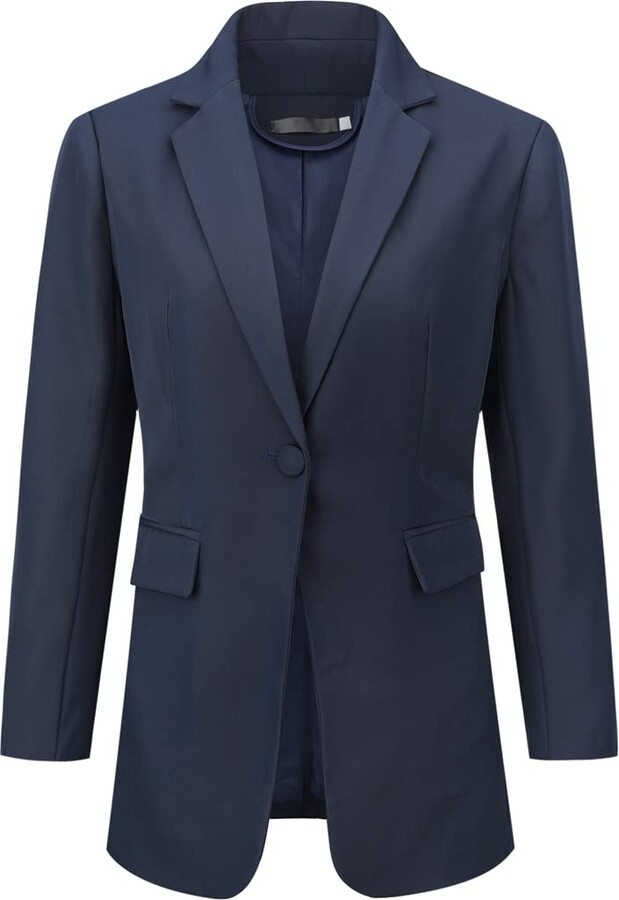 YUNCLOS Womens Long Sleeve Suit Jackets Formal Work Office Blazer