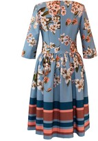 Thumbnail for your product : Gina Drewes - Indy Dress - Blue, Green, Pink & Purple, White