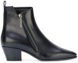 Saint Laurent zip detail ankle boots