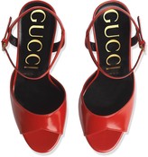 Thumbnail for your product : Gucci Peep-Toe Sandals
