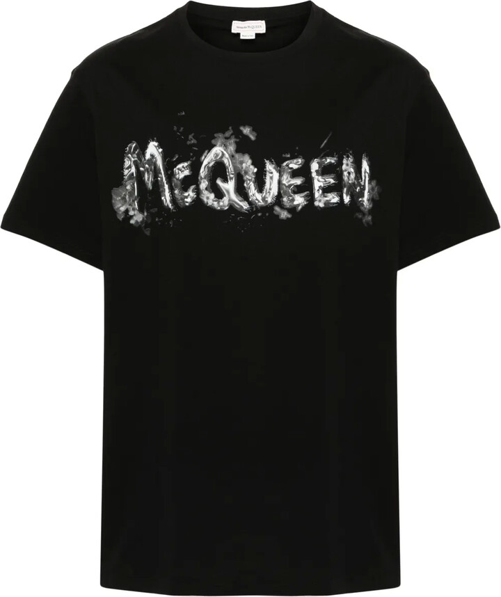 Alexander McQueen logo-print cotton T-shirt