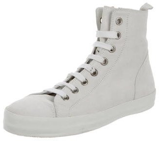 Ann Demeulemeester Suede High-Top Sneakers w/ Tags