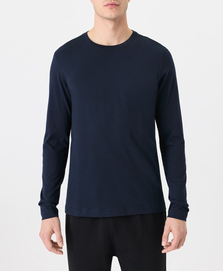 Pact Organic Cotton Men's Softspun Essential Crewneck Long Sleeve Tee