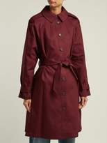 Thumbnail for your product : A.P.C. Lune Cotton Trench Coat - Womens - Burgundy