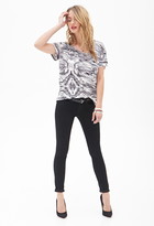 Thumbnail for your product : Forever 21 Contemporary Swirl Print Pocket Tee