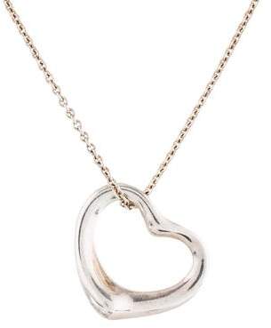 Tiffany & Co. Open Heart Pendant Necklace