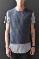 Thumbnail for your product : Standard Issue Quilted Suede Pieced Tee