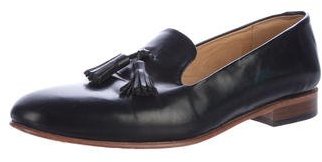 Dieppa Restrepo Leather Round-Toe Loafers