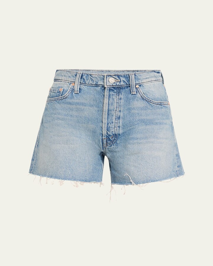 The Skipper Short N' Long Fray Denim Shorts