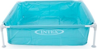 Intex 4 Foot x 12 Inch Miniature Durable Vinyl Outdoor Above Ground Frame Kiddie Swimming and Teaching Baby Pool for Ages 3 and Up, Blue