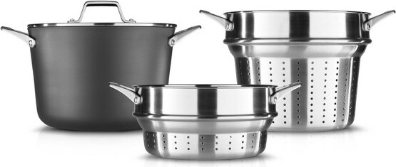 Calphalon 8pc Oil Infused Ceramic Cookware Set Non Stick Pots Pans Lids